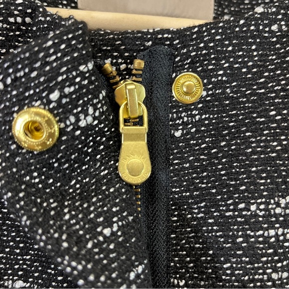 Banana Republic Black Tweed Longline Jacket Petite Small PS Swing Collarless B87 - Picture 11 of 16